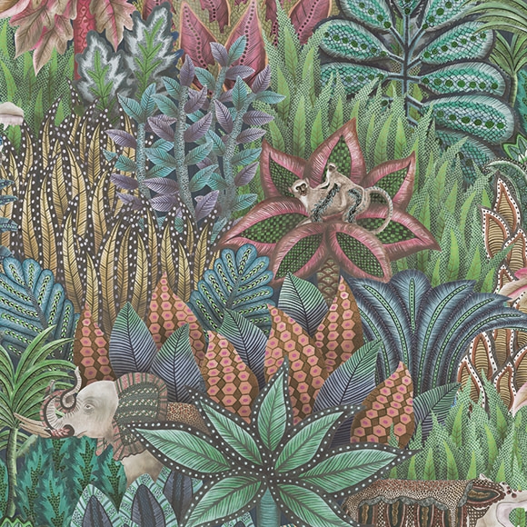 Papier peint de la tête de lit / Singita chez Cole & son